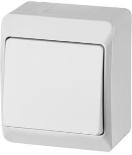 HERMES BIAŁY ŁĄCZNIK NT UNIWERSALNY IP44 ZACISKI ŚRUBOWE 10AX 250V 0331-02