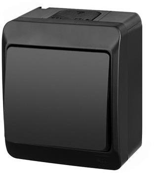 HERMES CZARNY ŁĄCZNIK NT UNIWERSALNY IP44 ZACISKI ŚRUBOWE 10AX 250V 0331-09