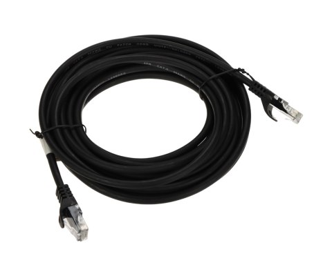 PATCHCORD RJ45/6/5.0-CU-BLACK 5.0 m Lanberg