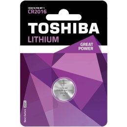 Bateria CR2016 3V 1 sztuka Toshiba Litowa