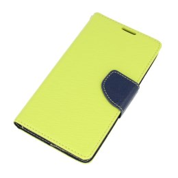 Etui portfel Fancy ALCATEL PIXI 4 limonkowe