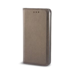 Etui Flip Magnet ZTE A510 czarno- złoty