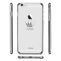 Etui X-FITTED Swarovski IPHONE 6+ Crown srebrne PPHGS