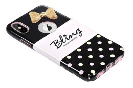 Etui X-FITTED metal Bownknot IPHONE X Dot Bling secret P8JSD