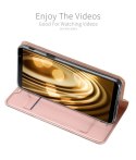 Etui portfel Dux ducis skin leather SAMSUNG A8+ PLUS 2018 jasny róż