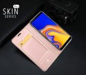 Etui portfel Dux ducis skin leather SAMSUNG A8+ PLUS 2018 jasny róż