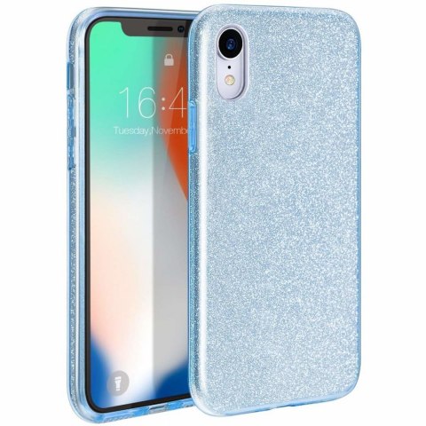 Etui Glitter MOTOROLA MOTO G7 niebieskie