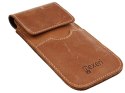 Etui Kabura skórzana do paska pionowa otwierana portfel Nexeri Flap Leather IPHONE X/XS/SAMSUNG GALAXY S6/S20 brązowe