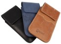 Etui Kabura skórzana do paska pionowa otwierana portfel Nexeri Flap Leather IPHONE X/XS/SAMSUNG GALAXY S6/S20 granatowe