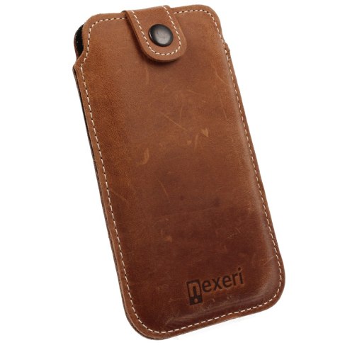 Etui Wsuwka skórzana Nexeri Leather Pocket XL IPHONE X/XS/SAMSUNG GALAXY S6/S20 brązowe