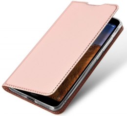 Etui IPHONE 11 PRO z klapką Dux Ducis skórzane Skin Leather jasny róż