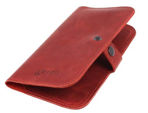 Etui portfel skórzany Nexeri Wallet Leather XL SAMSUNG GALAXY A10 bordowe