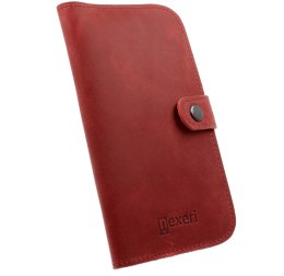 Etui portfel skórzany Nexeri Wallet Leather XL SAMSUNG GALAXY A10 bordowe