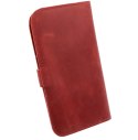 Etui portfel skórzany Nexeri Wallet Leather XL SAMSUNG GALAXY A10 bordowe