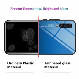 Etui Szklane Glass case Gradient IPHONE 11 PRO MAX czarno-niebieskie