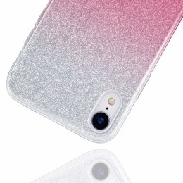 Etui XIAOMI REDMI K30 Brokat Glitter srebrno-różowe