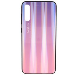 Etui XIAOMI REDMI K30 Glass Case Rainbow różowe