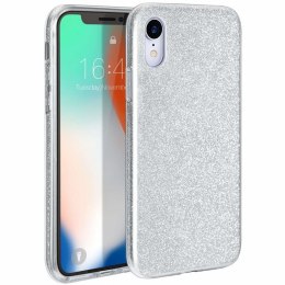 Etui HUAWEI P40 LITE Brokat Glitter srebrne