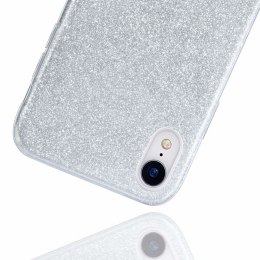 Etui HUAWEI P40 LITE Brokat Glitter srebrne