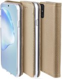 Etui SAMSUNG GALAXY A41 portfel z klapką Flip Magnet złote