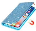 Etui HUAWEI P40 LITE portfel z klapką Flip Magnet Shine Brokat miętowe