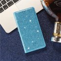 Etui HUAWEI P40 LITE portfel z klapką Flip Magnet Shine Brokat miętowe