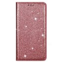 Etui HUAWEI P40 LITE portfel z klapką Flip Magnet Shine Brokat różowe