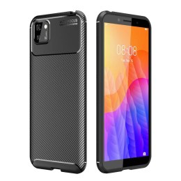 Etui HUAWEI Y5P Pancerne Shockproof Carbon Fiber czarne