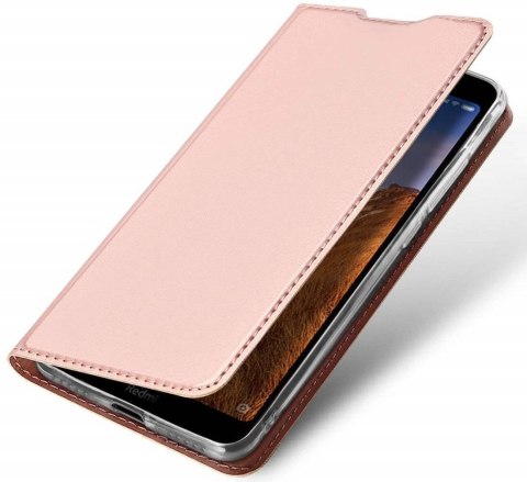 Etui HUAWEI Y6P z klapką Dux Ducis skórzane Skin Leather jasny róż