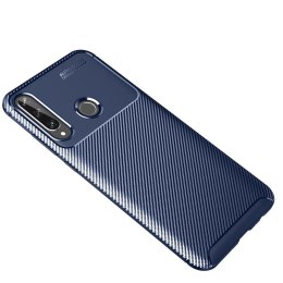 Etui HUAWEI Y6P Pancerne Shockproof Carbon Fiber niebieskie