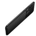 Etui HUAWEI Y6P Pancerne Shockproof Carbon Fiber niebieskie