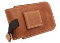 Etui Wsuwka IPHONE 6 / 7 / 8 / SE 2020 Kabura skórzana do paska pionowa otwierana portfel Nexeri Flap Leather brązowa