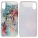 Etui IPHONE 12 MINI Marble Ring Holder Pierścień turkusowe