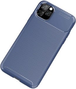 Etui IPHONE 12 MINI Pancerne Shockproof Carbon Fiber niebieskie