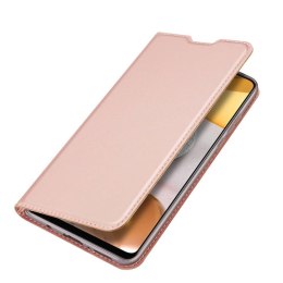 Etui SAMSUNG GALAXY A42 5G z klapką Dux Ducis skórzane Skin Leather jasny róż