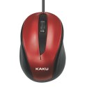 Myszka przewodowa optyczna 3 przyciski KAKU Three-button Optical Mouse (KSC-356) czerwona