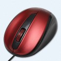 Myszka przewodowa optyczna 3 przyciski KAKU Three-button Optical Mouse (KSC-356) czerwona