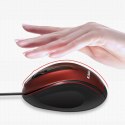 Myszka przewodowa optyczna 3 przyciski KAKU Three-button Optical Mouse (KSC-356) czerwona