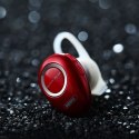 Słuchawka Bluetooth Douszna Zestaw Słuchawkowy REMAX HIFI Sound Quality Single Headset RB-T22 czerwona