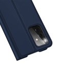 Etui SAMSUNG GALAXY A72 5G / 4G z klapką Dux Ducis skórzane Skin Leather granatowe