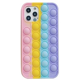 Etui IPHONE 12 PRO MAX Bąbelkowe Elastyczne Push Bubble Case różowy, żółty, niebieski, fioletowy