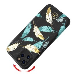 Etui IPHONE 11 PRO MAX Kingxbar Forest Series Gold Feather