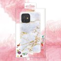 Etui IPHONE 12 MINI Kingxbar Marble Series Marmur białe