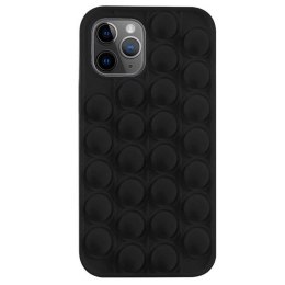 Etui IPHONE 12 PRO MAX Bąbelkowe Elastyczne Push Bubble Case czarne