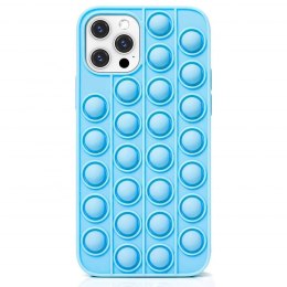 Etui SAMSUNG GALAXY A72 Bąbelkowe Elastyczne Pop It Push Bubble Case niebieskie