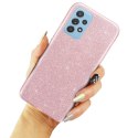 Etui SAMSUNG GALAXY A72 Brokat Glitter różowe