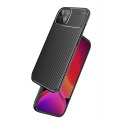 Etui IPHONE 13 MINI Pancerne Shockproof Carbon Fiber granatowe