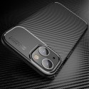 Etui IPHONE 13 MINI Pancerne Shockproof Carbon Fiber granatowe