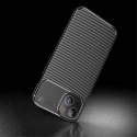 Etui IPHONE 13 MINI Pancerne Shockproof Carbon Fiber granatowe