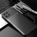 Etui SAMSUNG GALAXY A22 4G / M22 4G Pancerne Shockproof Carbon Fiber granatowe